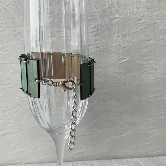 Artisan Crafted Wooden Sun God Bracelet - Picture 5 of 6